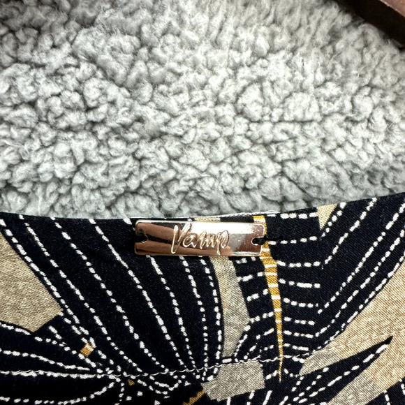 Vamp Boutique Shift Dress Women‎ Large Tropical Leaf Aloha Resort Vacation Boho - Picture 8 of 8